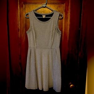 Merona sleeveless skater minidress size M
Color black & white zigzag pattern